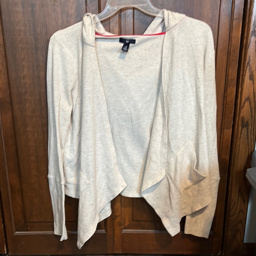 Ladies Gap Cream Open Front Cardigan
